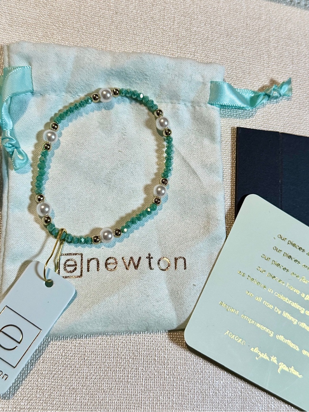 Enewton Purpose Pearl Amazonite Bracelet New